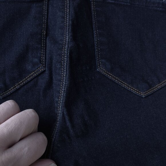 L’AGENCE Margot Skinny Ankle Jeans Midnight Dark Wash Stretch Crop Denim - Picture 2 of 9